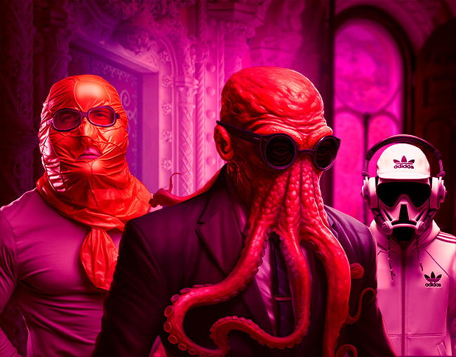 Pulpo arropado por Malandrómeda