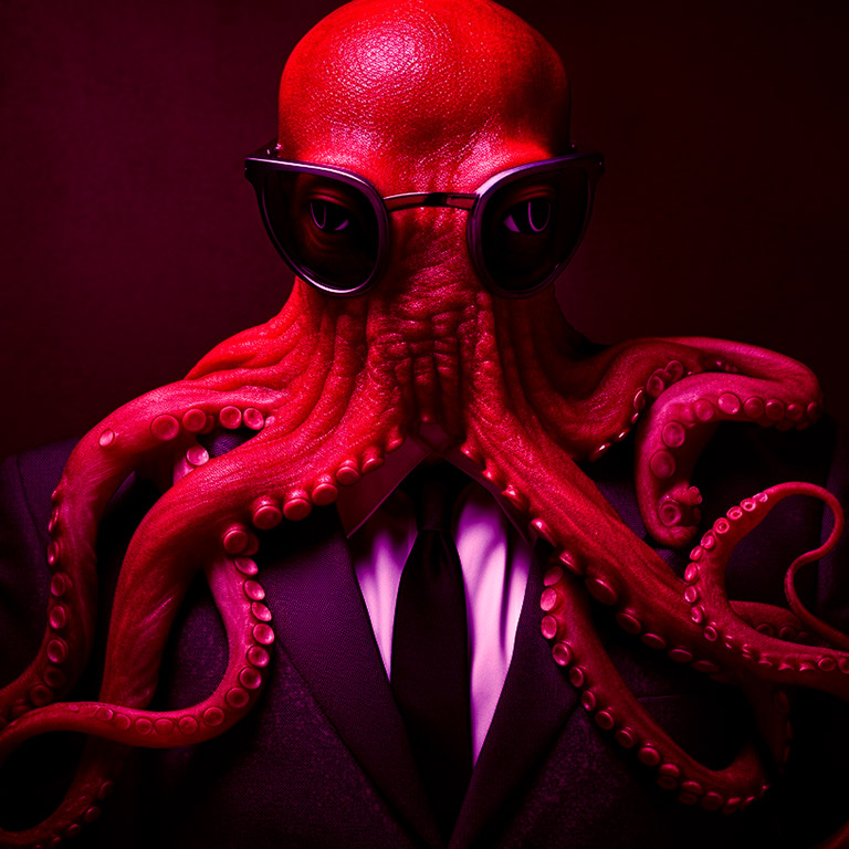 Pulpo enmascarado Espejo de carne, de benjamín Escalonilla